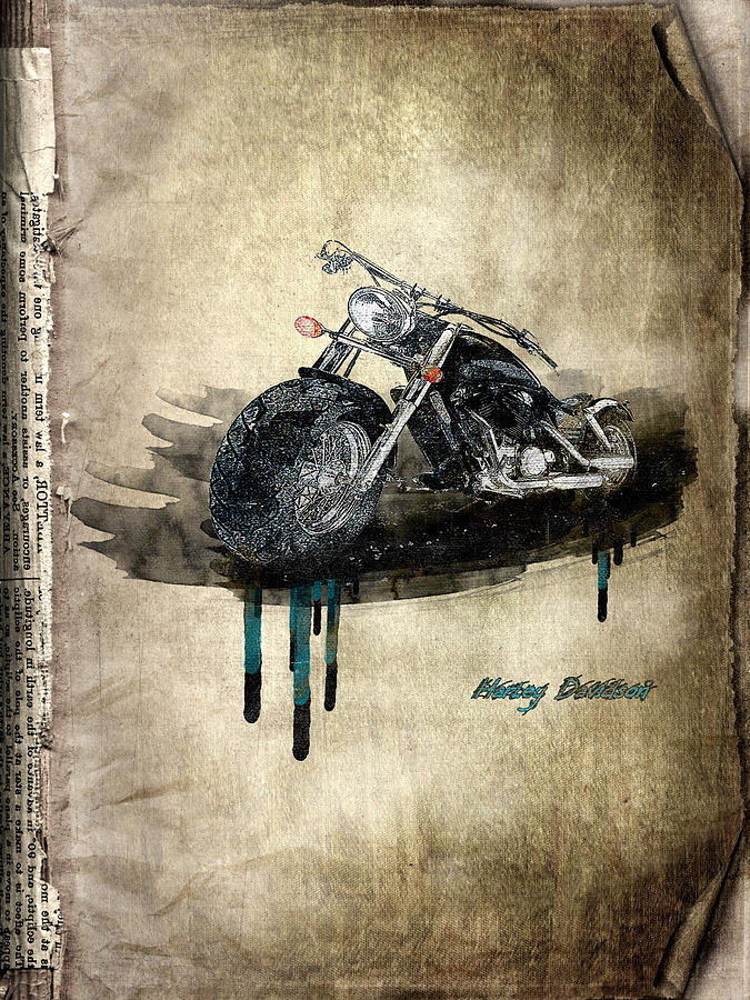 Car Digital Art - Harley Davidson by Svetlana Sewell