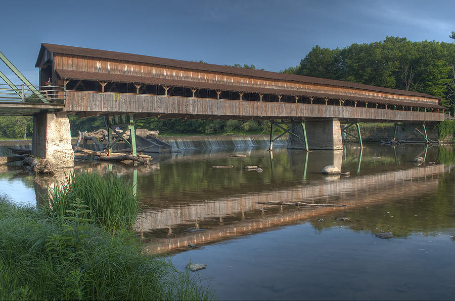 Harpersfield Road Bridge Reflection Photograph by At Lands End Photography