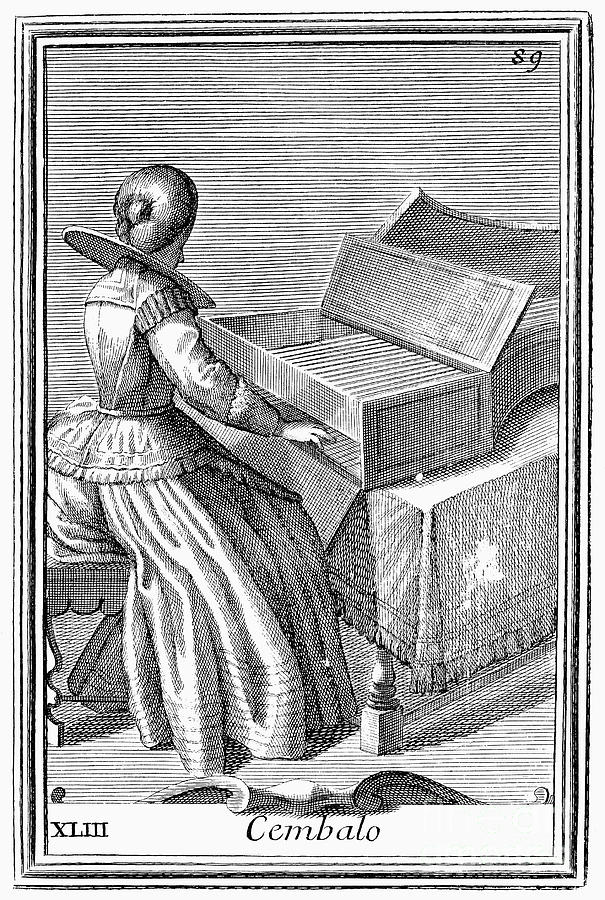 Harpsichord, 1723 Photograph by Granger