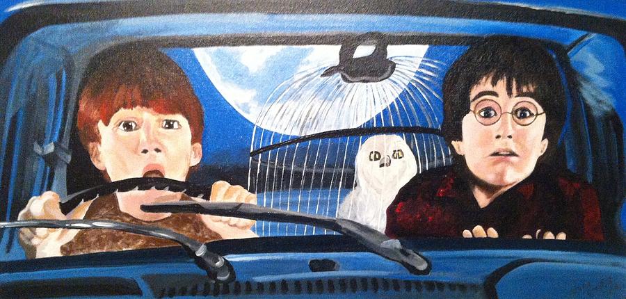 Harry Potter Painting - Harry and Ron by Julie Cranfill