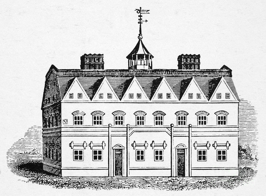 Harvard Hall, 1672-82 Photograph by Granger