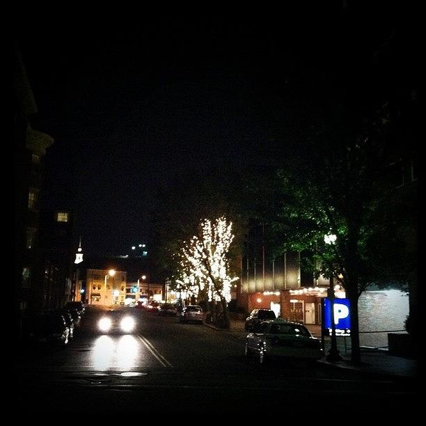 Jane Photograph - Harvard Square--las Night by Michael Krajnak