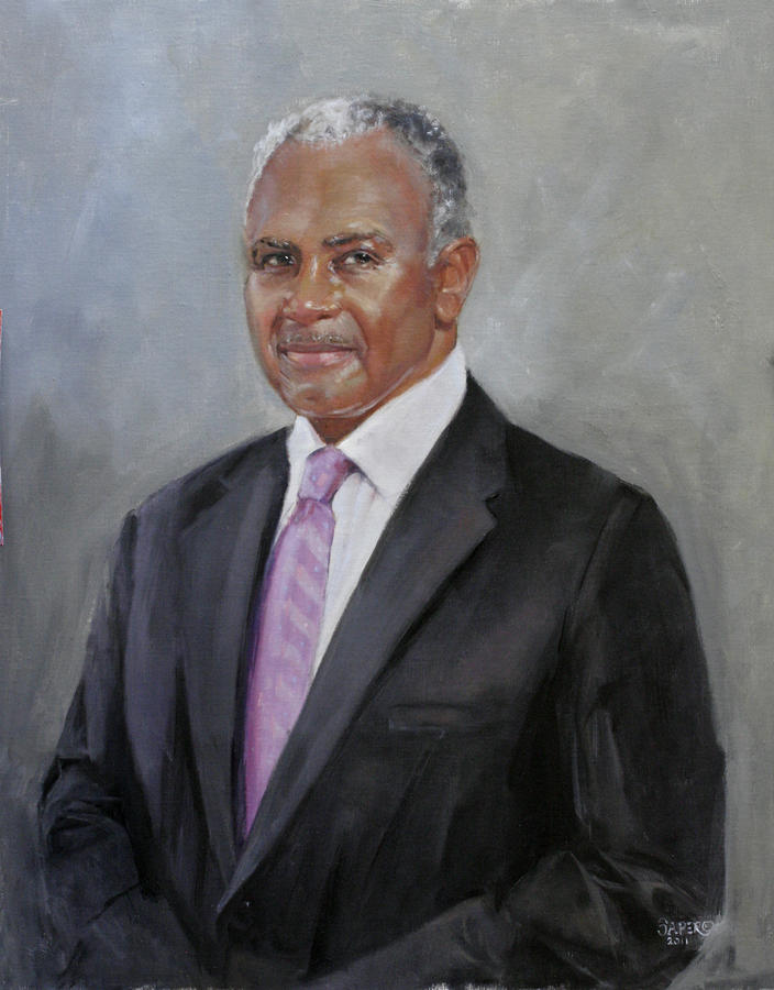 Harvey B Gantt Painting By Chris Saper - Pixels