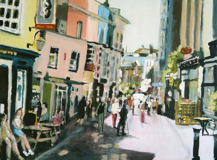 Landscape Painting - Hastings Old Town  by Paul Mitchell