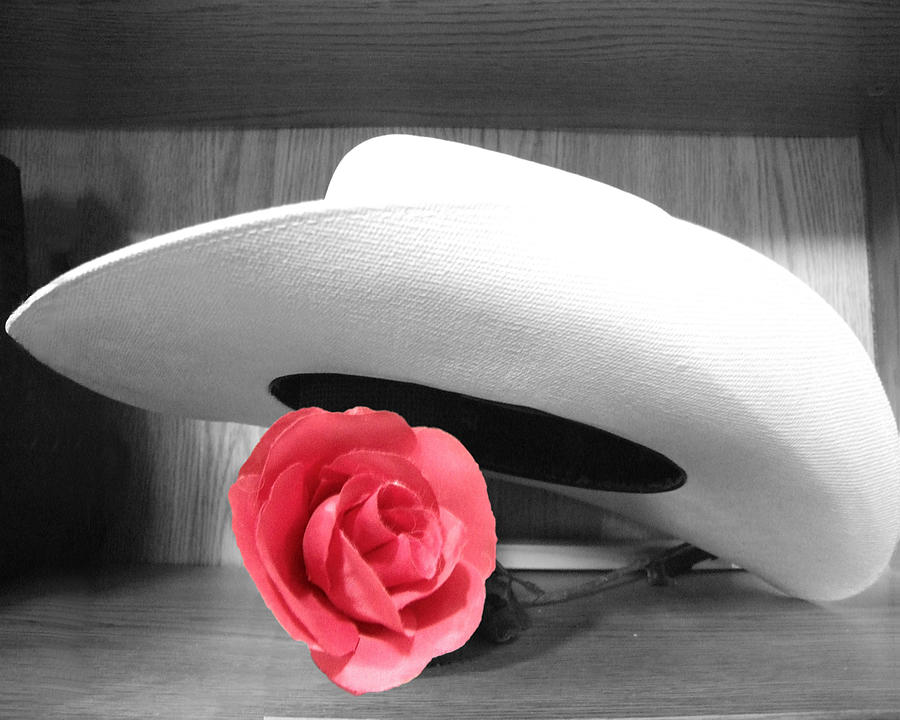 Hat and Rose Photograph by C Winslow Shafer