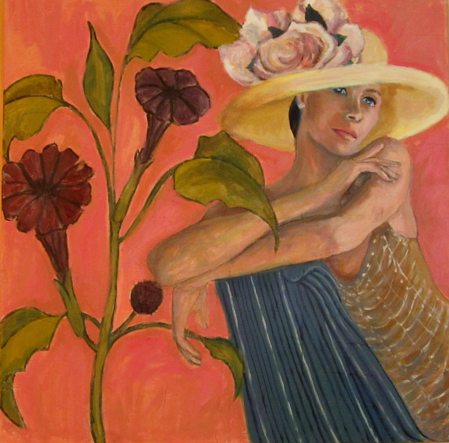 Hat Painting - Hats and Flowers by Connie Freid