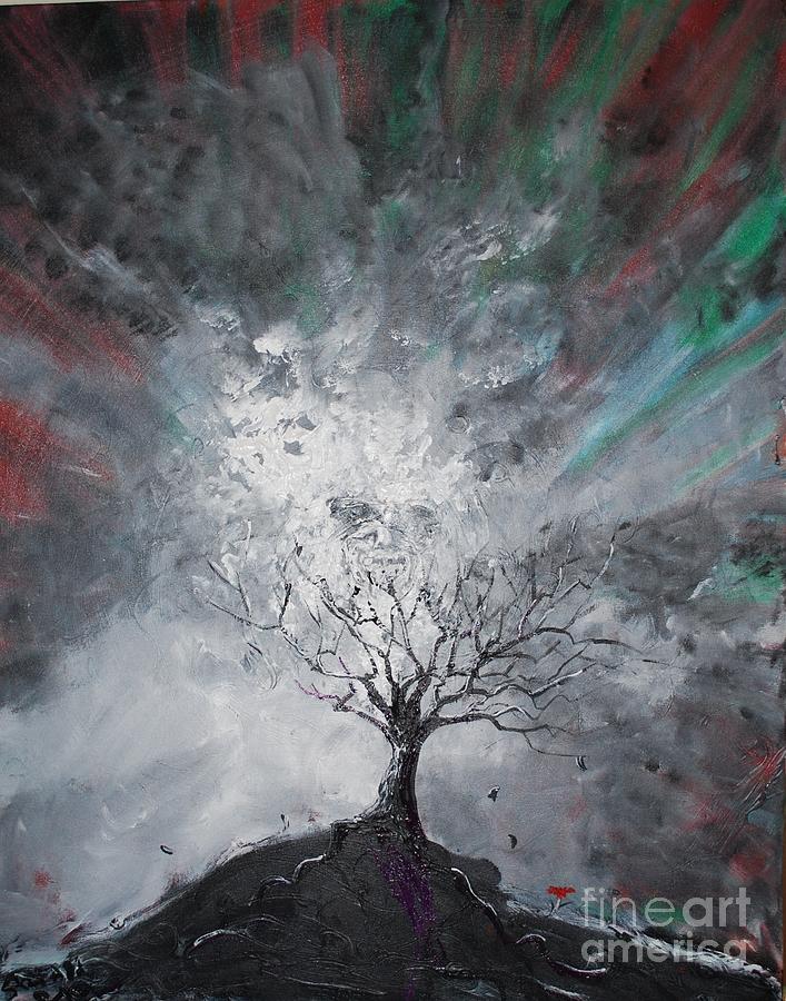 Haunted Tree Painting by Stefan Duncan