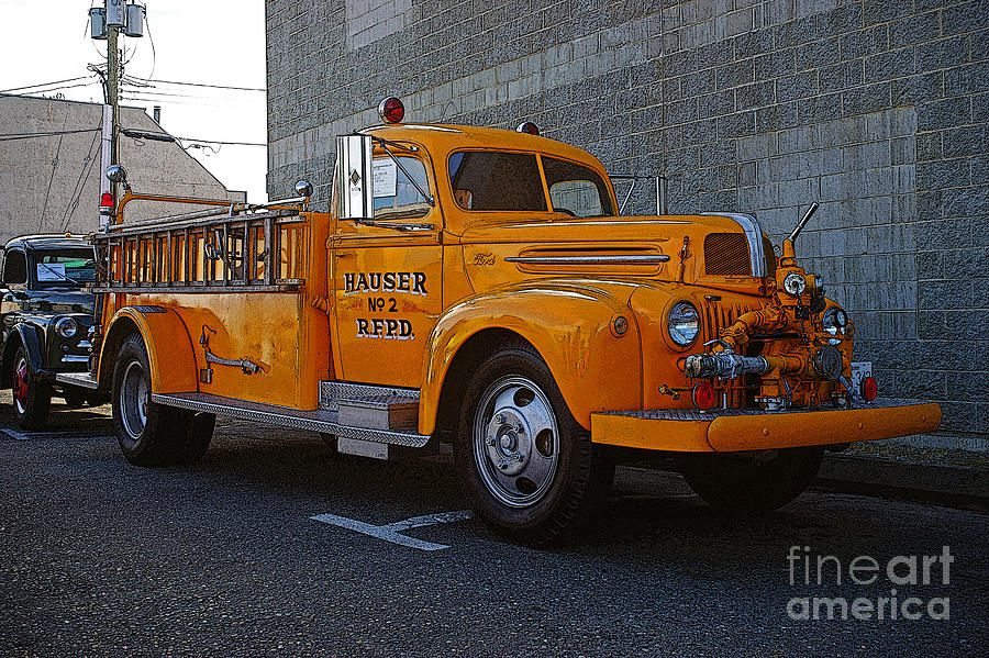 Hauser Fire Truck Photograph by Randy Harris