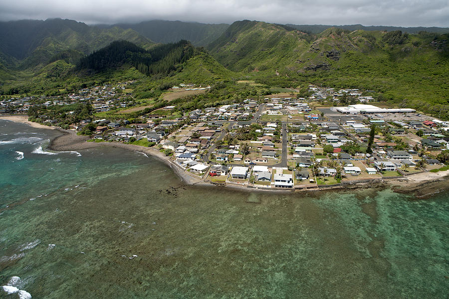 Hauula Aerial Photograph by Peter French
