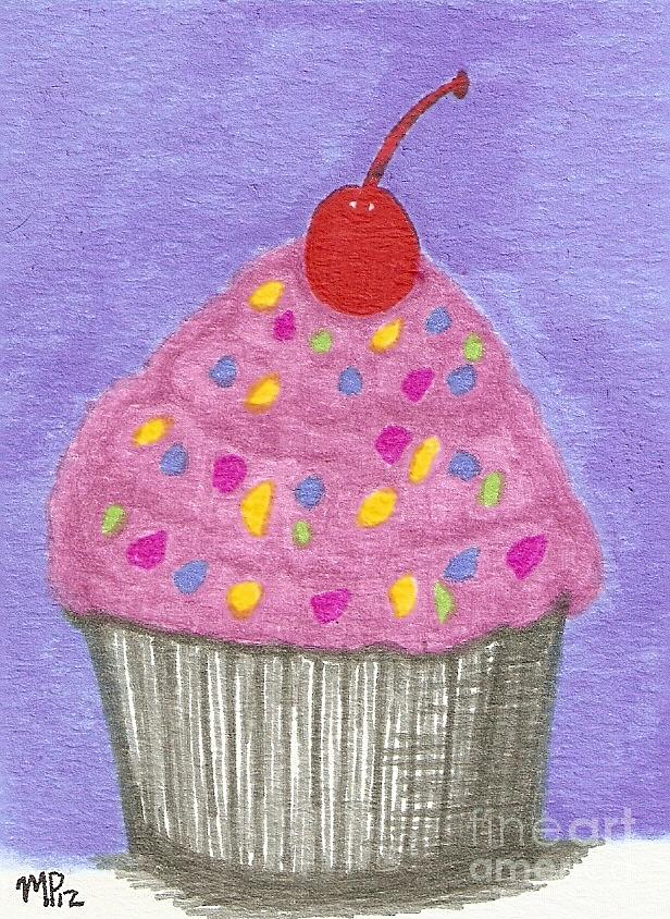 Have a cupcake Drawing by MaryLee Parker