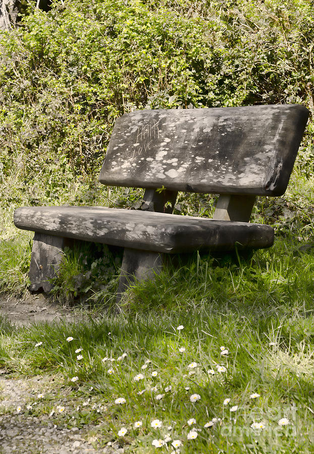 Stone Photograph - Have a Seat by Heather Applegate