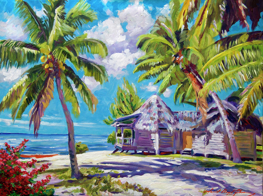 Hawaii Beach Shack by David Lloyd Glover