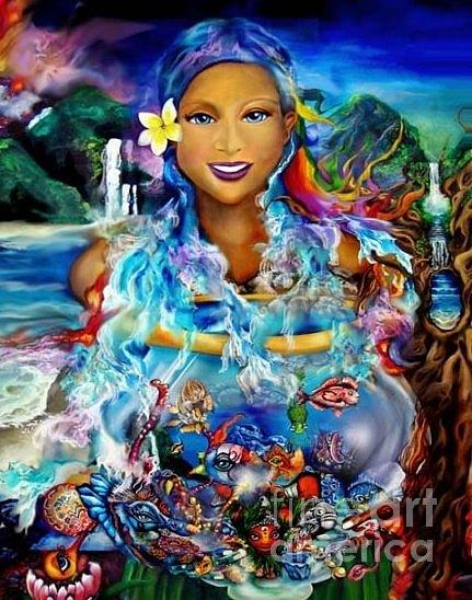Hawaiian Goddess Digital Art by Atheena Romney