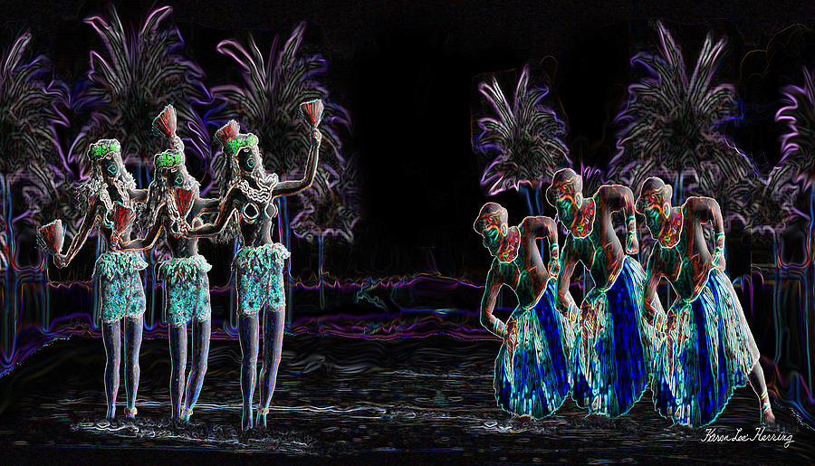 Beach Digital Art - Tribal Dance by Karen-Lee