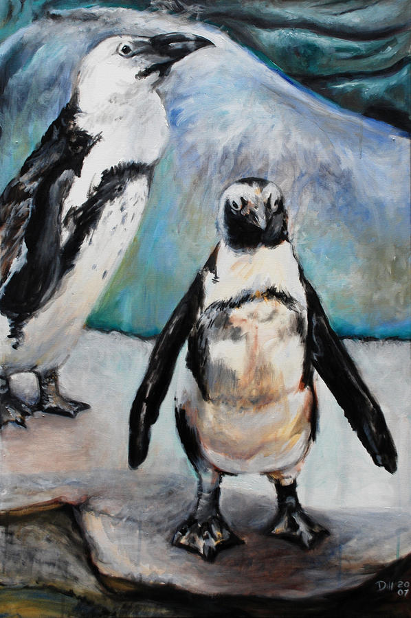 Hawaiian Penguins Painting by Rust Dill Hawaiian Penguins Painting by Rust Dill