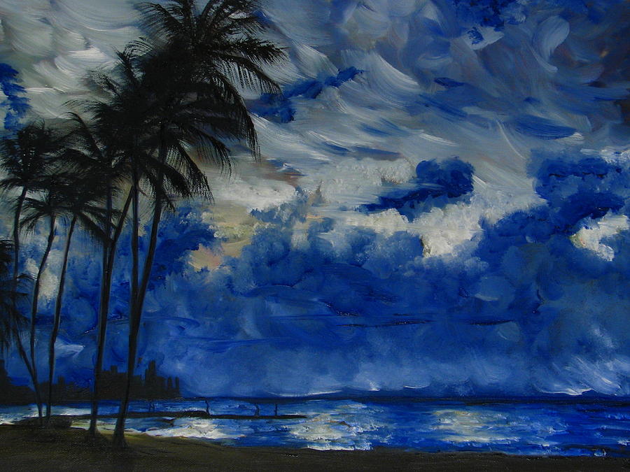 Beach Painting - Hawaiian Sunrise by Sherry Robinson