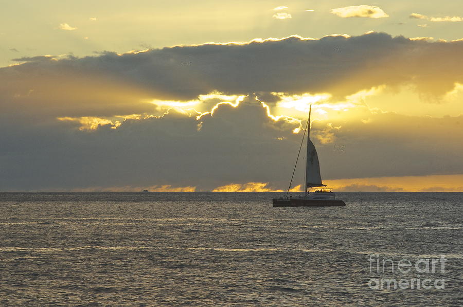 Hawaiian Sunset Photograph by Sean Griffin