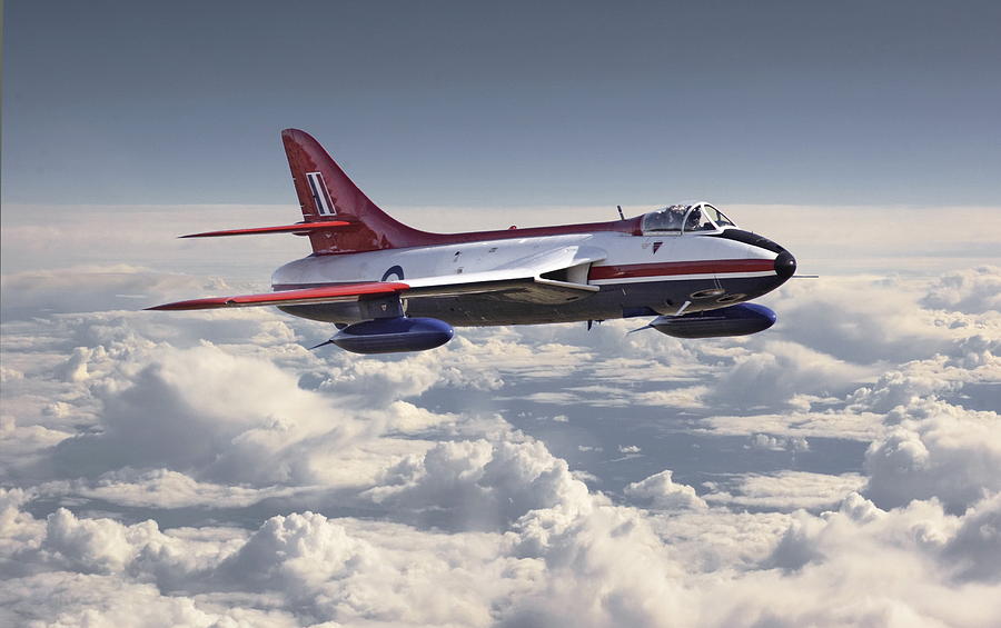 Airplane Photograph - Hawker Hunter by Pat Speirs