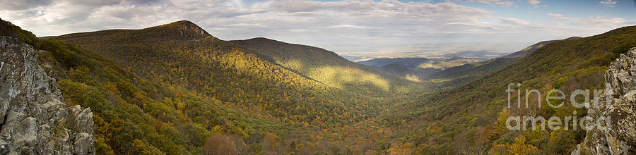 Hawksbill Mountain and Newmark Gap from Crecent Rock Overlook Photograph by Dustin K Ryan