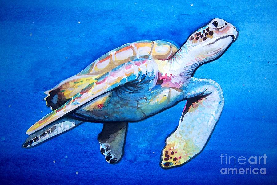 Hawksbill sea turtle Painting by Ken Huber - Fine Art America