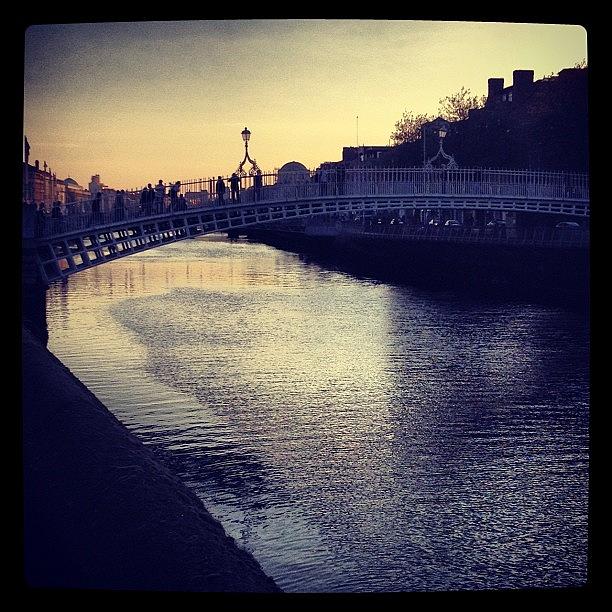 Summer Photograph - Hay Penny Bridge Dublin by Maeve O Connell