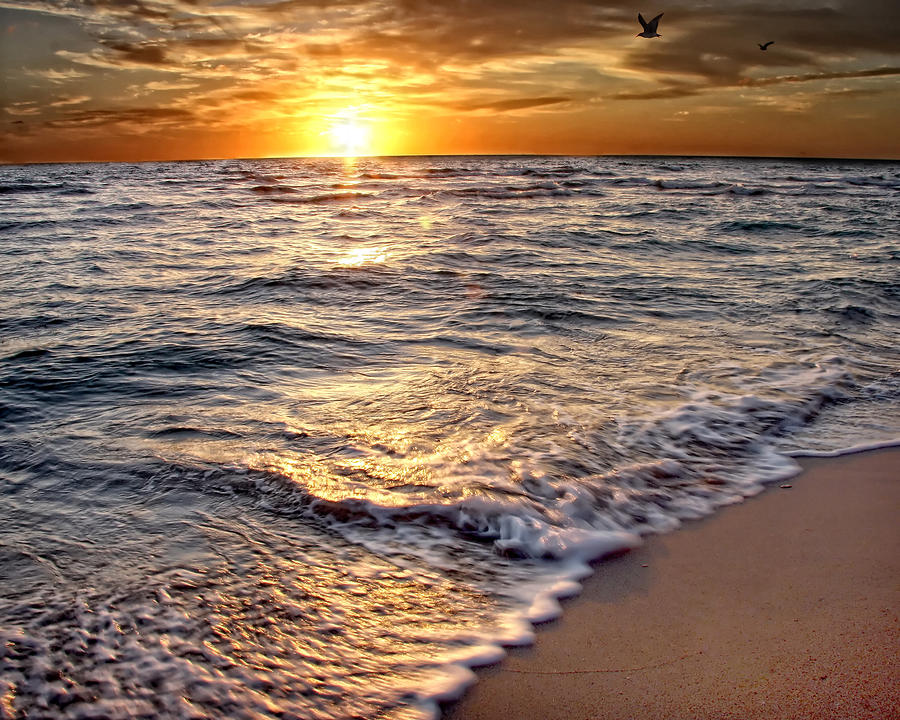 HDR Beach Sunrise Photograph by Joe Myeress - Fine Art America