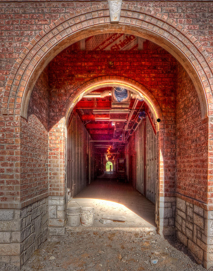 HDR- Brick Doorway Photograph by Joe Myeress