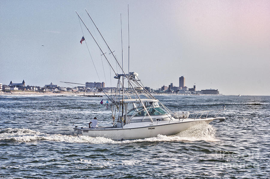 Boat Photograph - HDR Fishing Boat Boats Sea Ocean Beach Beachtown Scenic Oceanview Photos Photography Pictures Photo  by Al Nolan