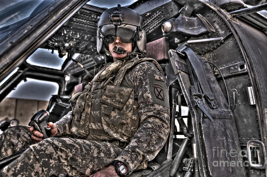 Hdr Image Of A Pilot Sitting Photograph by Terry Moore