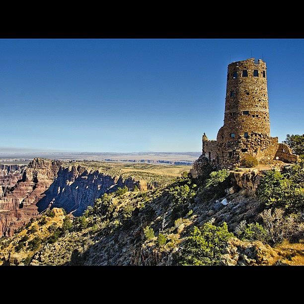 D7000 Photograph - #hdr Of Desert View Tower At The Edge by Michael Misciagno