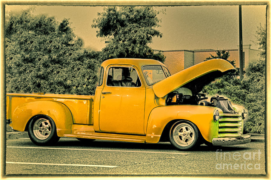 HDR Pick Up Truck Old School Photo Pictures New Buy Sell Selling Photography Art Car Cars Vintage  Photograph by Al Nolan