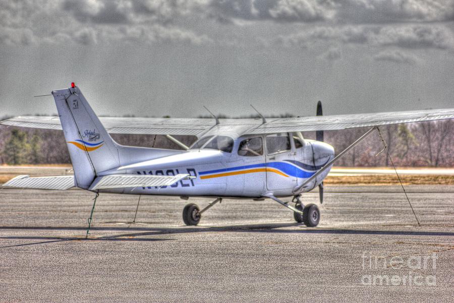 HDR Plane Tail Back Parked but Ready to Go Photograph by Al Nolan