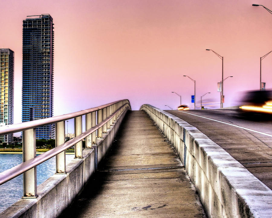 HDR Sunrise Bridge Photograph by Joe Myeress
