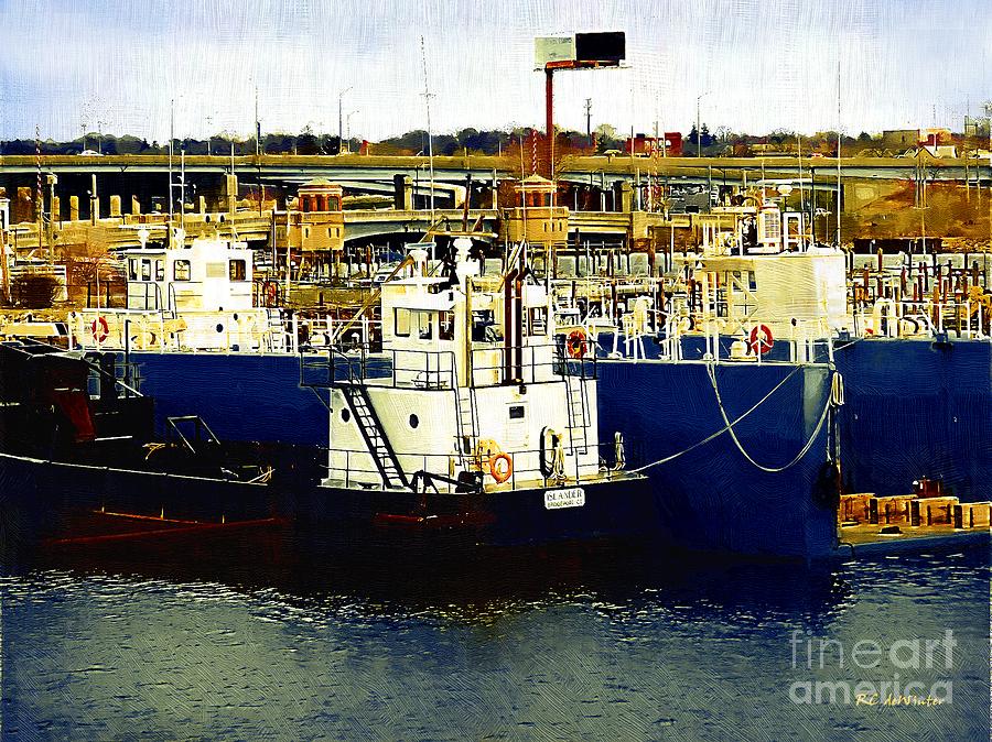 Heading Out of the Harbor Painting by RC DeWinter