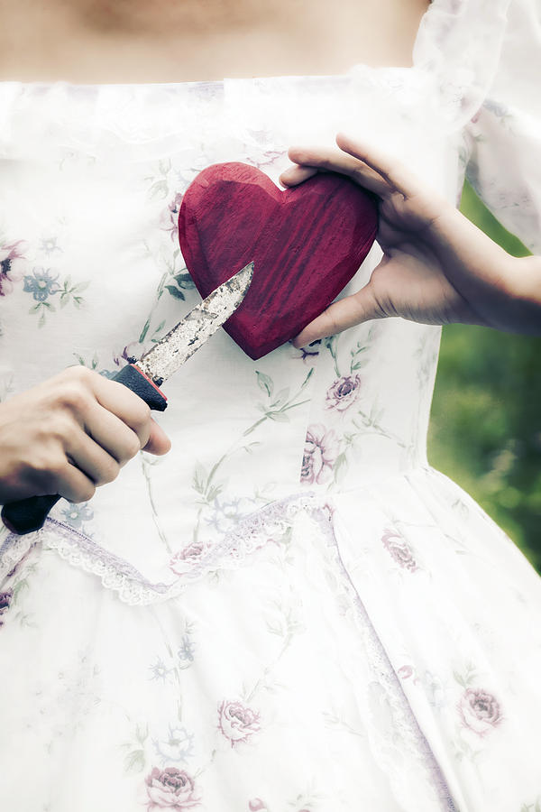 Flower Photograph - Heart And Knife by Joana Kruse