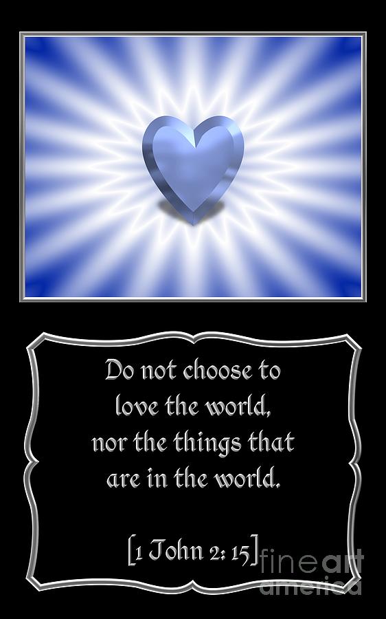 Heart and Love Design 2 with Bible Quote Photograph by Rose Santuci-Sofranko