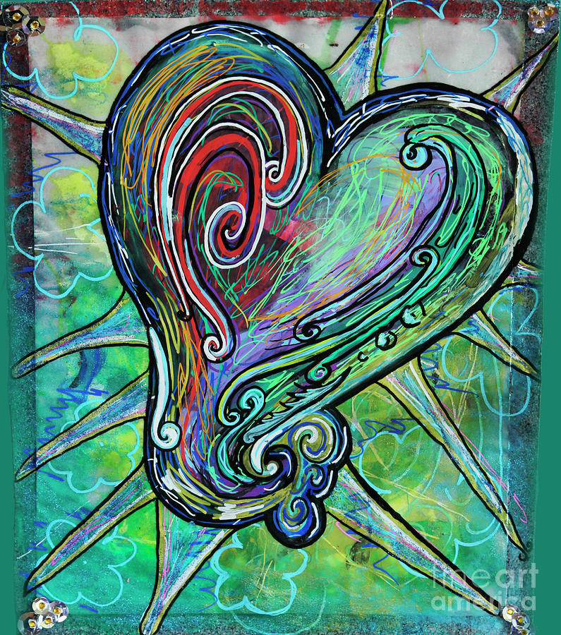 Heart Chakra Painting by Dre Irey