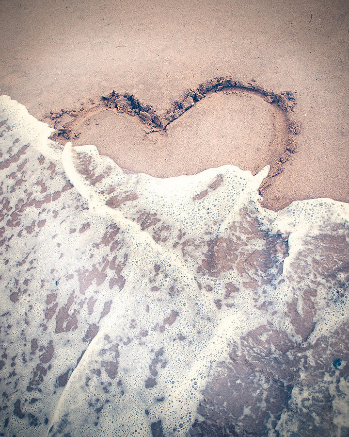 Heart in the sand Photograph by Nastasia Cook