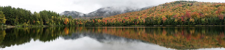 Heart Lake Panorama - Adirondack Park - New York Photograph by Brendan ...