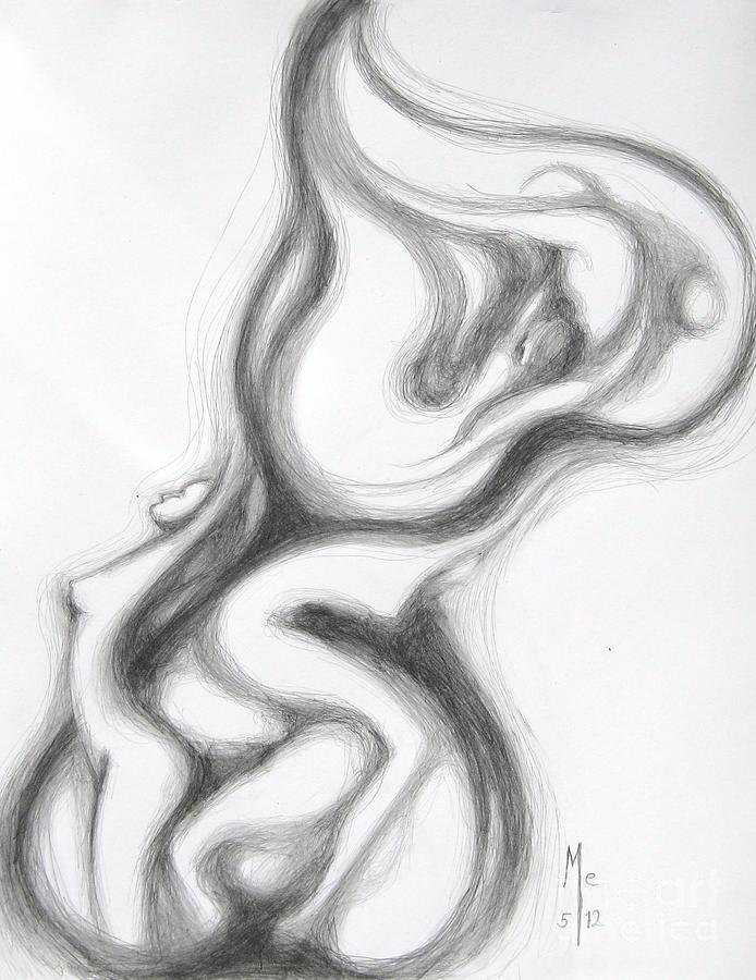 Heart Lariat Drawing by Marat Essex