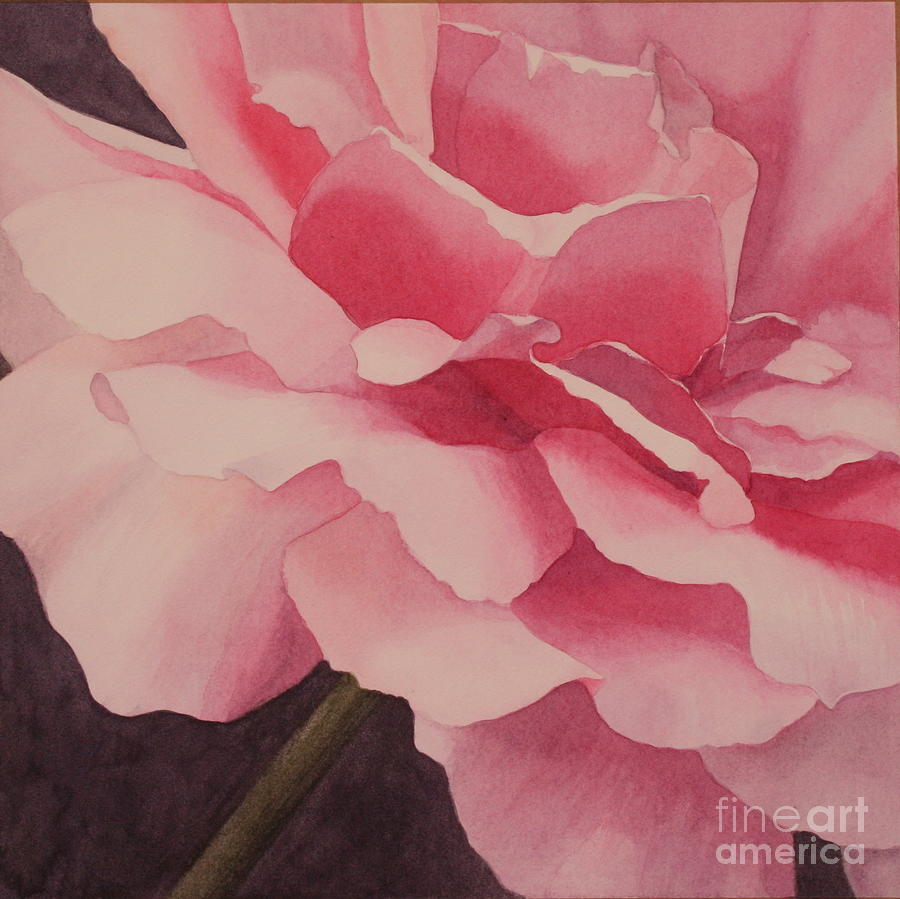 Heart of a Rose 4 Painting by Jan Lawnikanis