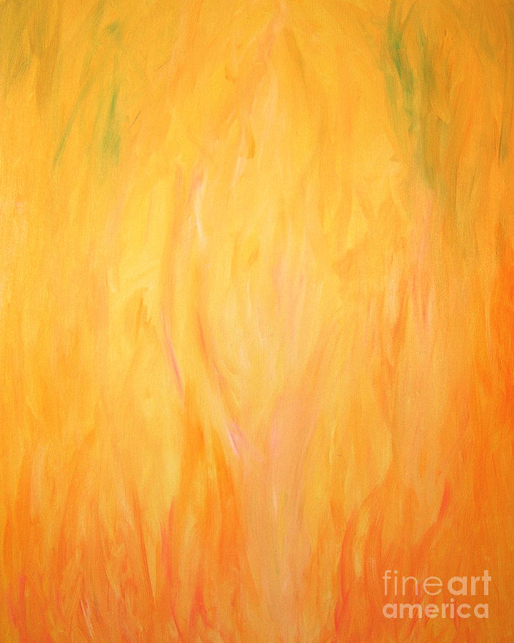 Heart of the Flame Painting by Kristen Fox