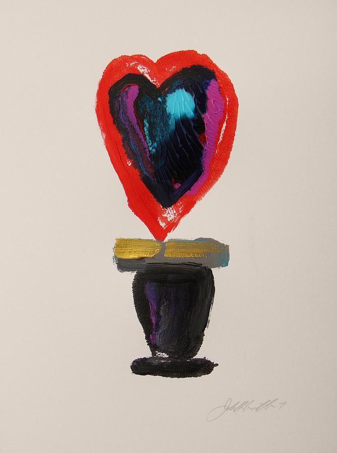 Heart on a Pedestal Painting by John Williams