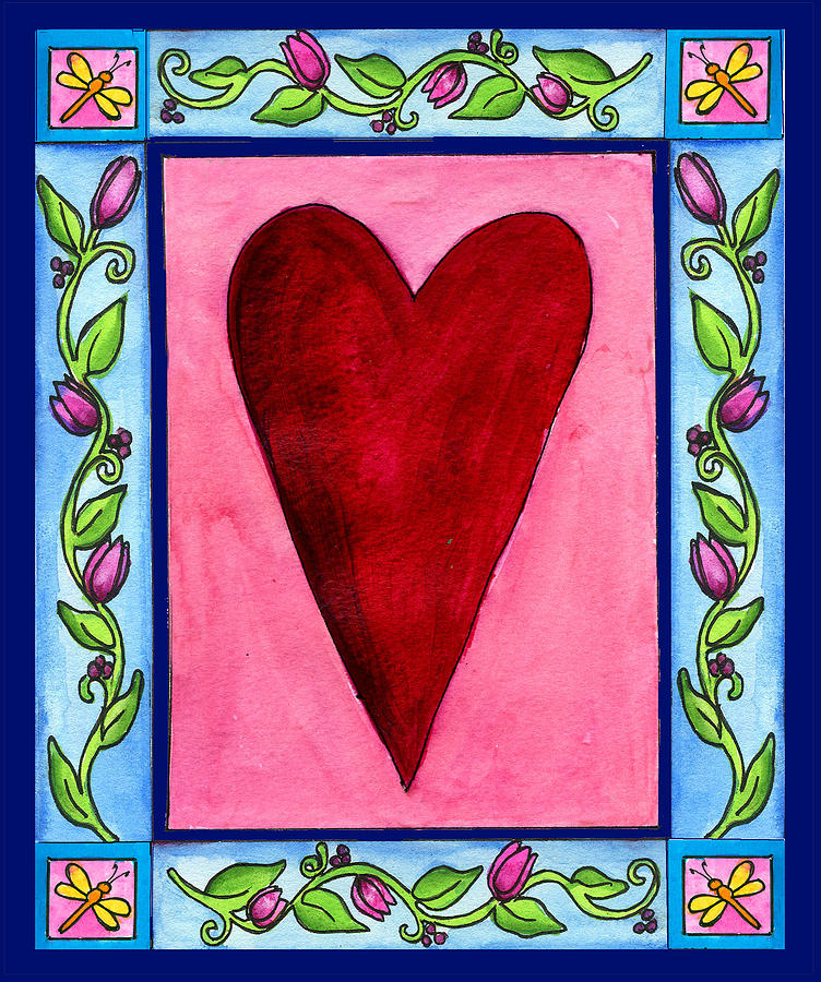 Heart Painting by Pamela  Corwin