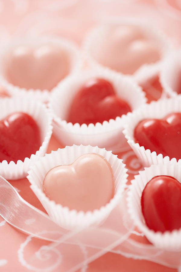 Heart-shaped Candies Photograph by Jupiterimages