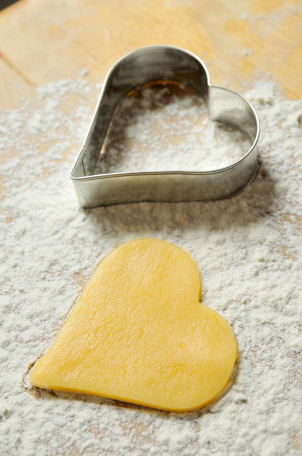 Christmas Photograph - Heart shaped Christmas cookie by Matthias Hauser