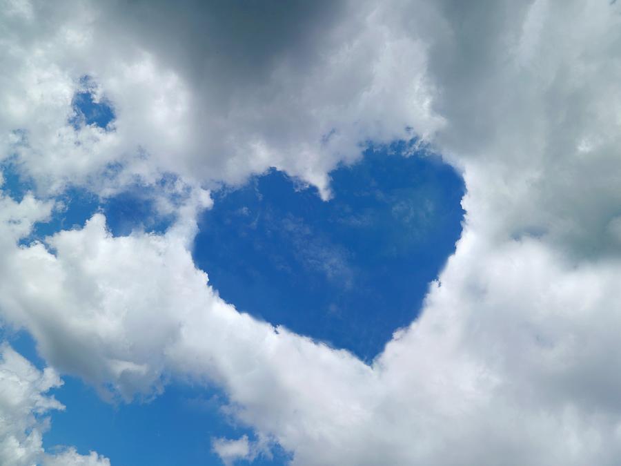 Heart Shaped Cloud Formation Photograph By Detlev Van Ravenswaay Fine