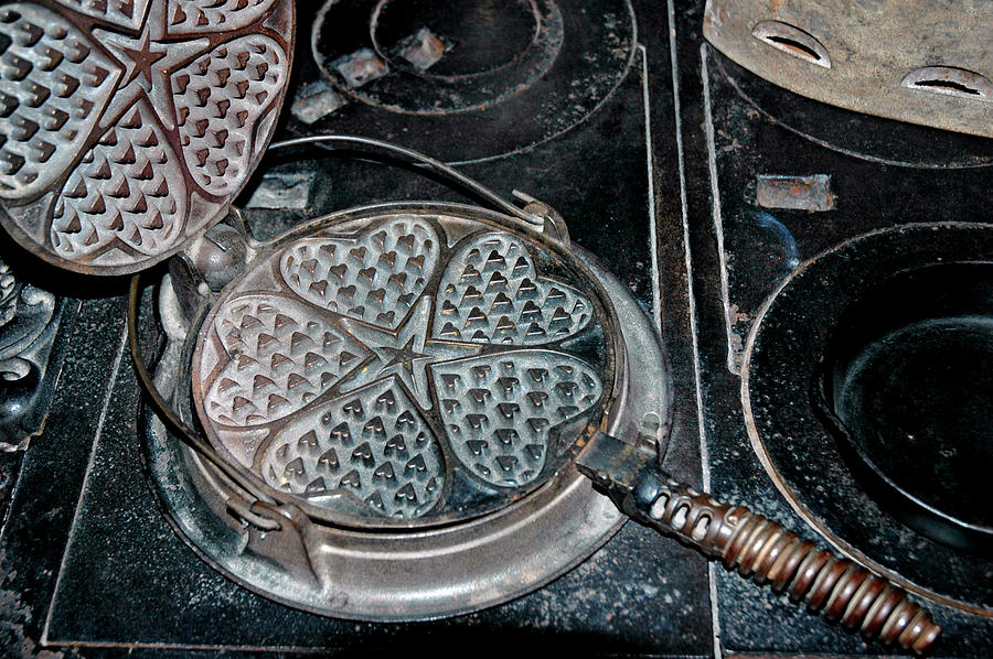 Heart waffle Iron Photograph by LeeAnn McLaneGoetz McLaneGoetzStudioLLCcom