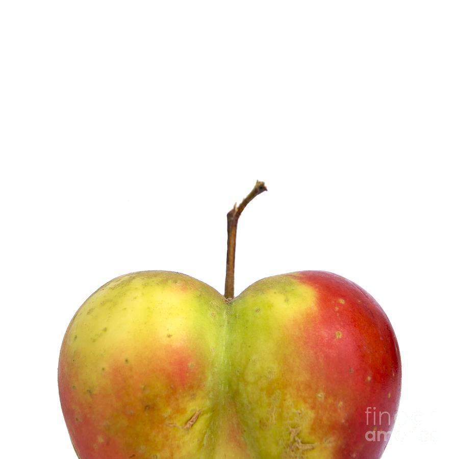 Fruit Photograph - Heart.Apple. by Bernard Jaubert