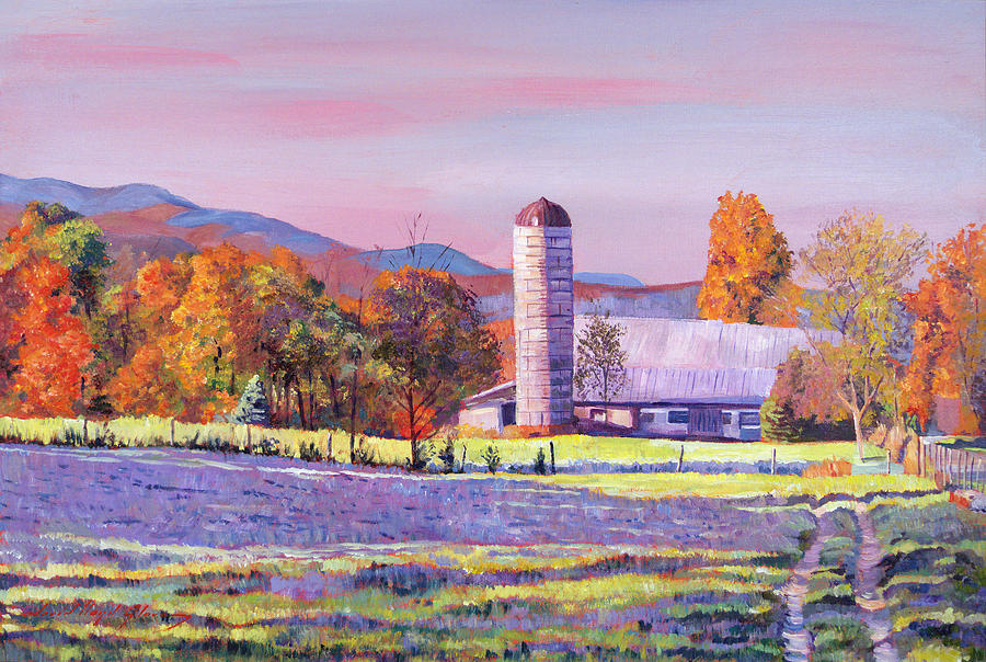 Farm Painting - Heartland Morning by David Lloyd Glover